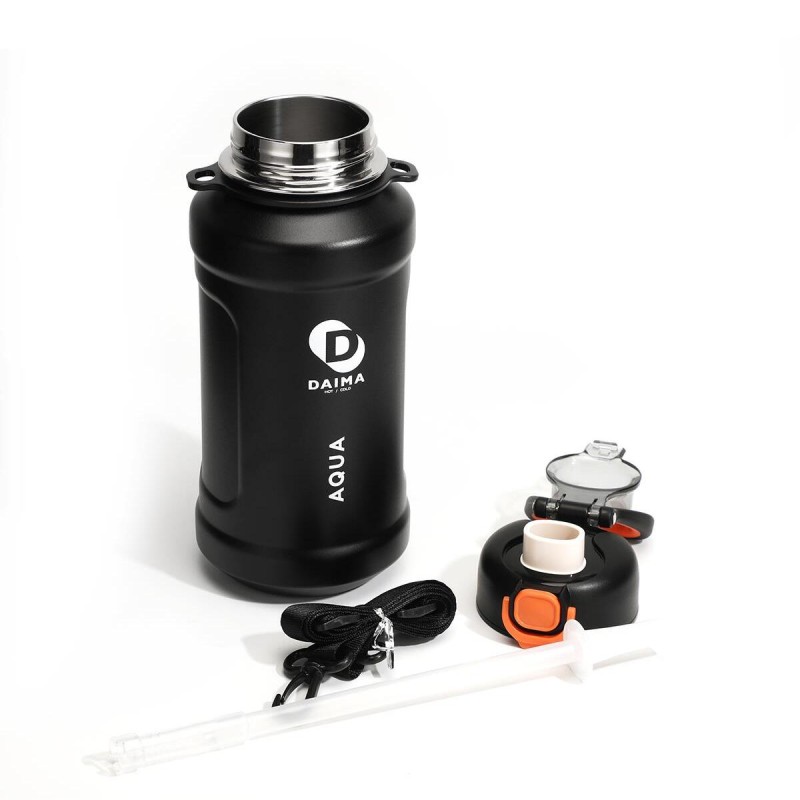 Daima Aqua Termos Siyah 1000 Ml