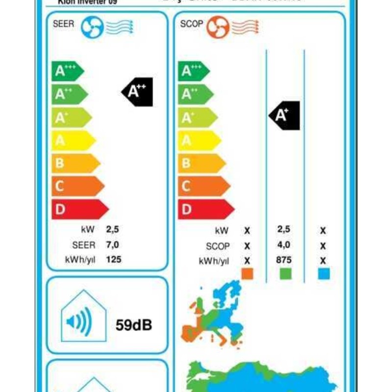 Demirdöküm Kion R32 9.000 Btu A++ Inverter Klima (Montaj Dahil) Demirdöküm Kion R32 9.000 Btu A++ Inverter Klima (Montaj Dahil)