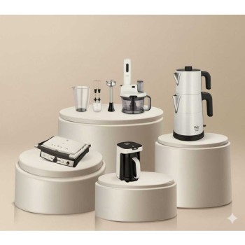 Fakir Avantaj Paket 4'lü Elektrikli Çeyiz Set Pearl White - Beyaz