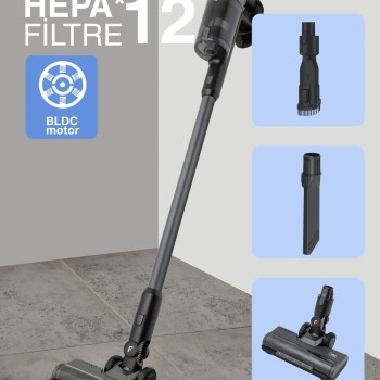 Fakir Shadow 7016 Gun Metal Şarjlı Dikey Süpürge