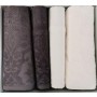 Özdilek Curve Best Set (Hamam Takımı) Krem-Antrasit - 70 x 150 cm