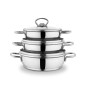 Schafer Cookhaus 6 Parça Kapaklı Çelik Sahan Seti