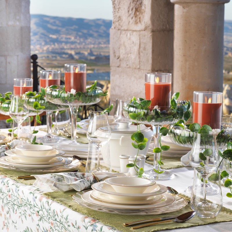 Schafer Tılsım Timeless Yemek Takımı 60 Parça-Gold Schafer Tılsım Timeless Yemek Takımı 60 Parça-Gold