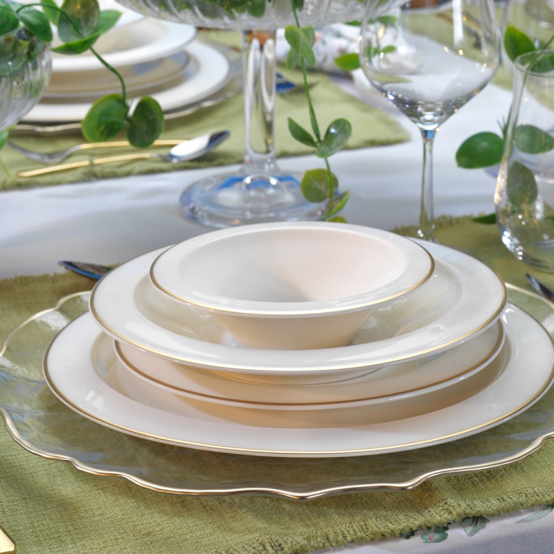 Schafer Tılsım Timeless Yemek Takımı 60 Parça-Gold Schafer Tılsım Timeless Yemek Takımı 60 Parça-Gold