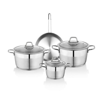 Schafer Vals 7 Parça Çelik Tencere Seti Inox Schafer Vals 7 Parça Çelik Tencere Seti Inox