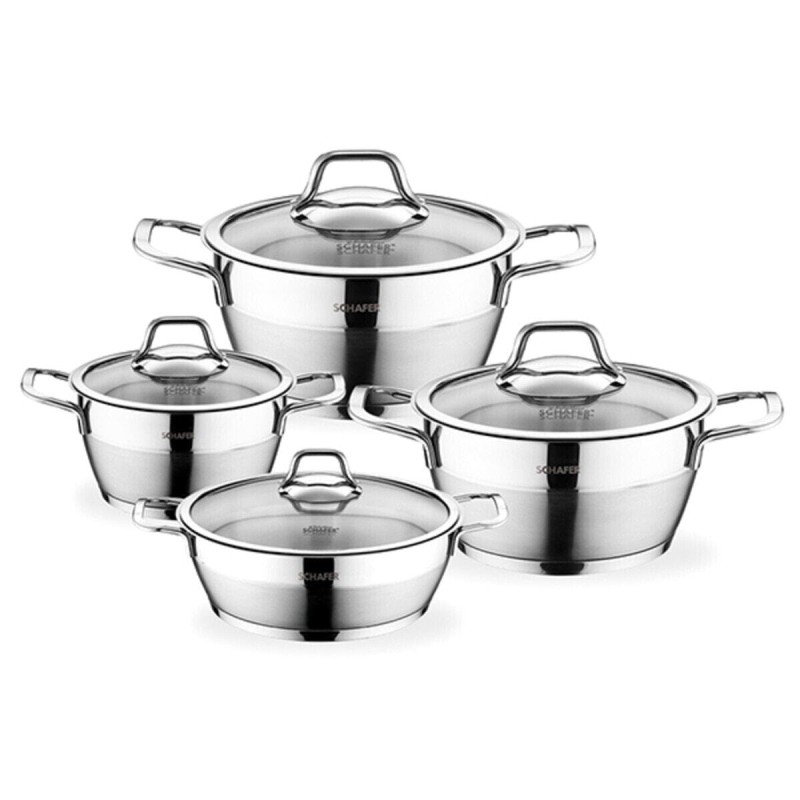 Schafer Vals 8 Prc Inox Tencere Seti Schafer Vals 8 Prc Inox Tencere Seti