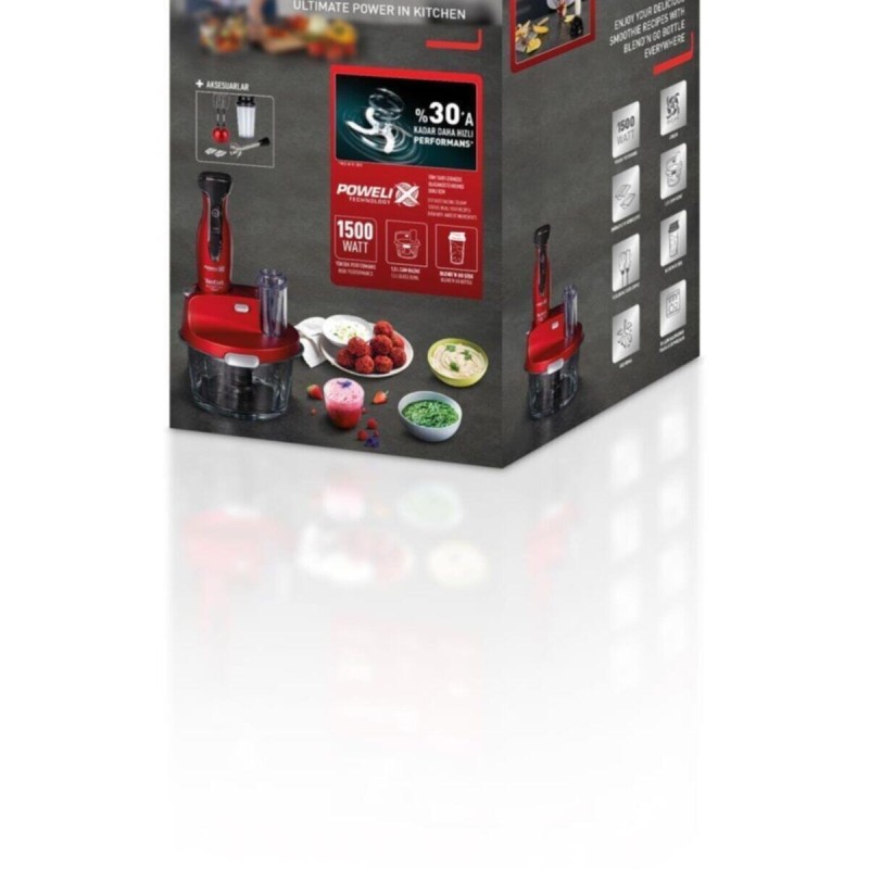 Tefal Powelix Activflow OntheGo Kırmızı 1500 W Blender Seti Tefal Powelix Activflow OntheGo Kırmızı 1500 W Blender Seti