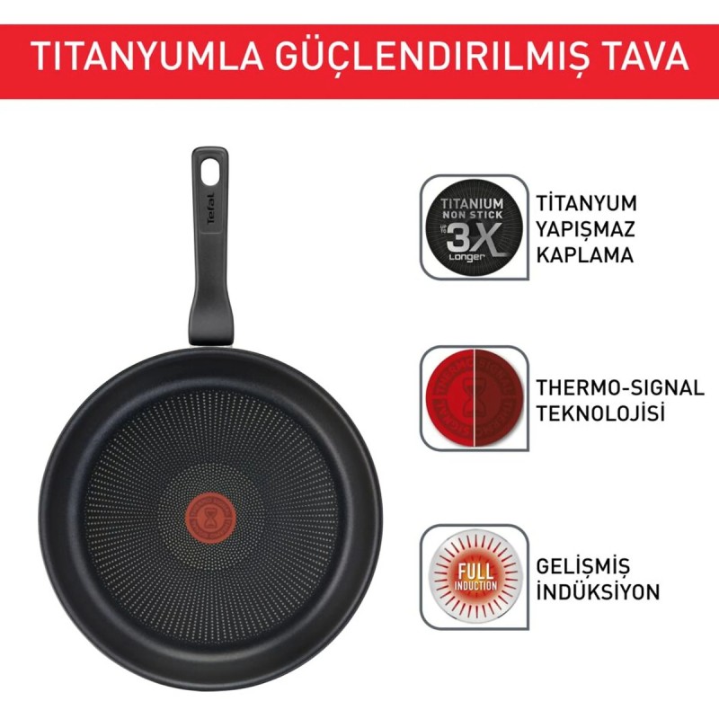 Tefal Titanyum 3X Force 24 cm Tava