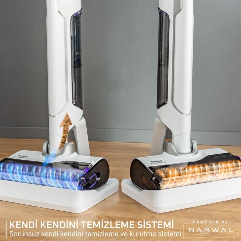 Tefal X-Clean 10 Islak Sert Zemin Temizleyici Kendini Temizleyen & Kurutan Dikey Süpürge Tefal X-Clean 10 Islak Sert Zemin Temizleyici Kendini Temizleyen & Kurutan Dikey Süpürge