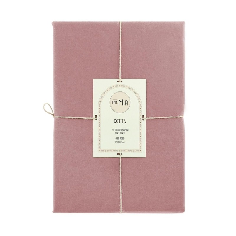 The Mia Cotta Old Rose Tek Kişilik Nevresim 220x160 Cm