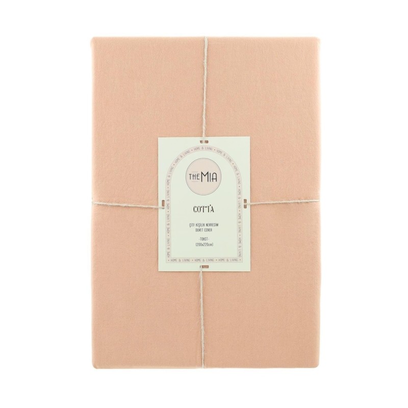 The Mia Cotta Toast Çift Kişilik Nevresim 220x200 Cm